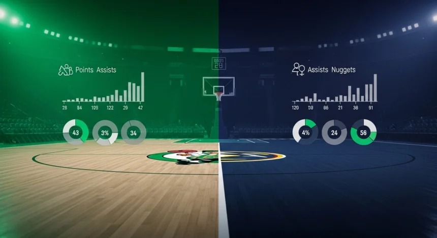 boston celtics vs denver nuggets match player stats