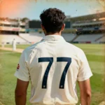 77 jersey number in cricket