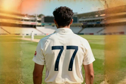 77 jersey number in cricket