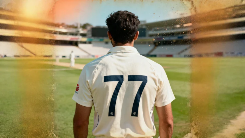 77 jersey number in cricket