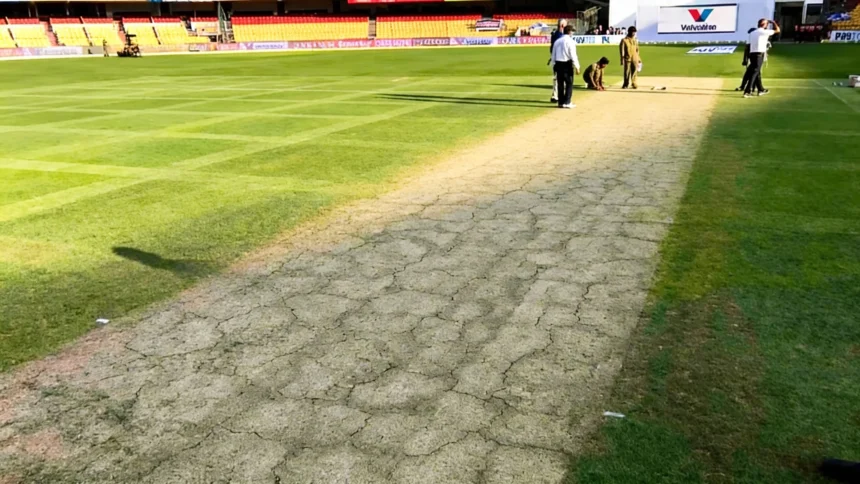 M chinnaswamy stadium pitch report