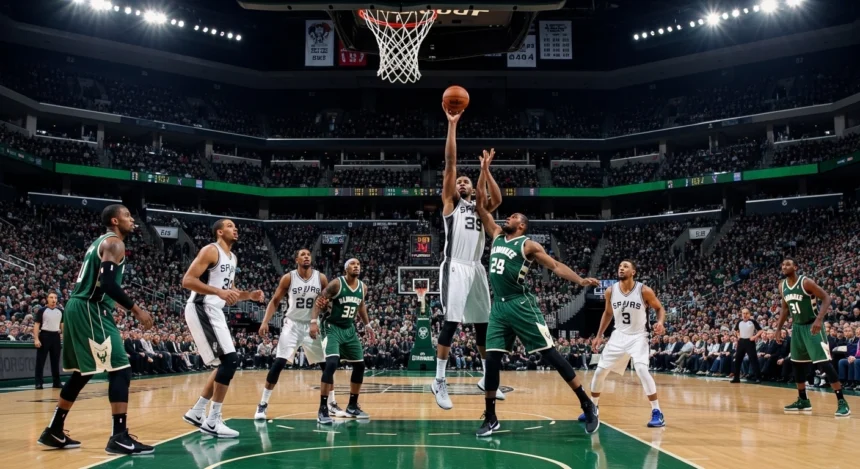 san antonio spurs vs milwaukee bucks match player stats