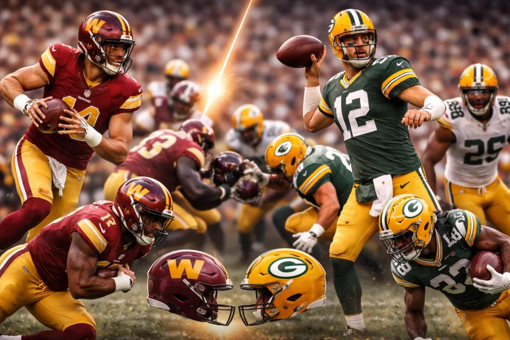 washington commanders vs green bay packers match player stats